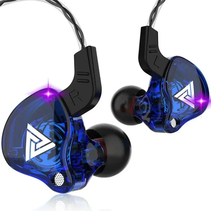 Original QKZ AK6 In Ear Earphone 6 Dynamic Driver Unit Headphone With Mic Stereo Sports HIFI Subwoofer Headset - product imag