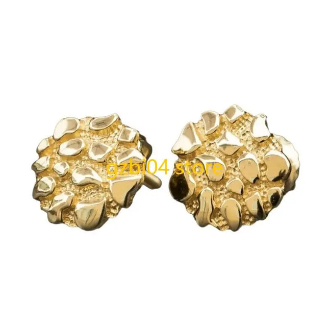 13MD Irregular Gold Earrings Geometric Earrings Alloy Texture Perfect for Women