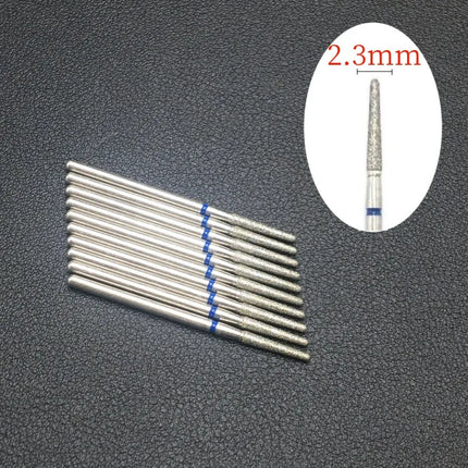 10 Piece Nail Milling Cutter Set Diamond Electric Nail Enhancement Drill Nail Drill Corner Cleaning Drill Burr Accessories Tool