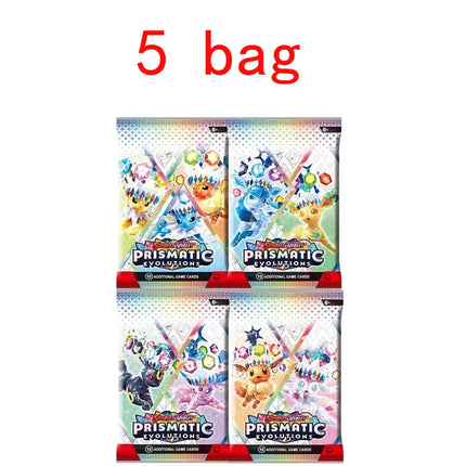 10/50 PcsPokemon Card MEGA EVOLUTION PHANTASMAL FLAMES Prismatic Evolutions Black Bolt English Booster Battle Transaction Card