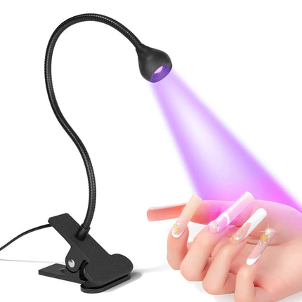 Nail Dryer Light UV Nail Lamp 395nm Wavelength Clip-on Desk Mini USB For Gel Nails Ongle Manicure Salon Tools