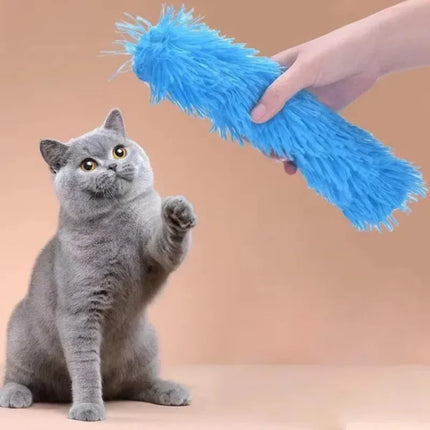 Cat Toy Pillow Soundpaper Long Plush Cat Toy with Mint Toy