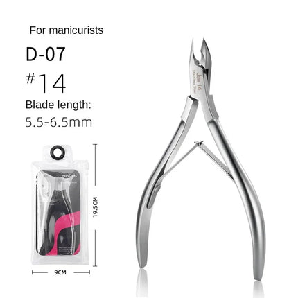 1Pcs Professional Cuticle Nippers for Nail Extremely Sharp Stainless Steel Cuticle Trimmer Nail Dead Skin Cutter Manicure Tool