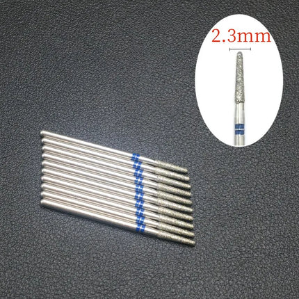 10 Piece Nail Milling Cutter Set Diamond Electric Nail Enhancement Drill Nail Drill Corner Cleaning Drill Burr Accessories Tool