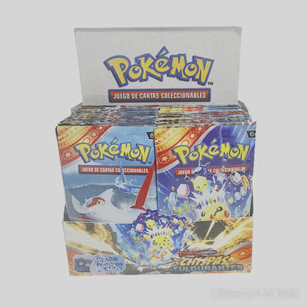 90/180/360Pcs English French Spanish Carta Karten Pokemon Cards Sun Moon Evolutions Booster Box Collectible Tradiner child Card