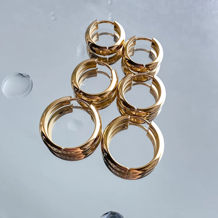 EManco Stainless Steel Ear Hoop Earrings Women Earrings Men Punk Hiphop Gift Fashion Jewelry Piercing Accessories
