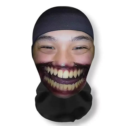 Halloween carnival funny headgear cosplay costume, comical wig mask prank props, party decoration creative headpiece