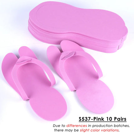 10 Pairs SPA Disposable EVA Nail Slippers Portable Lightweight Flip-flops Foldable Soft Slippers Salon Hotel Pedicure Supplies