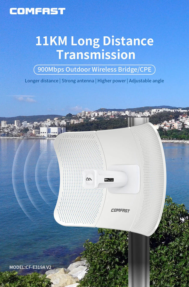 COMFAST 300-900M 5.8G Outdoor-WIFI-CPE Access Point 5-10KM Langstrecken-WLAN-AP WI-FI Antennen Repeater Signalverstärker Router