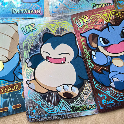Shiny 59Pcs PokeBaBy Cute DIY Card Pokemon Holographic 1996 Q151 Anime Version Classical Collection Cards Gengar Charizard