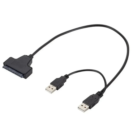 YIGETOHDE Usb To Sata USB 2.0 To 2.5 Inch HDD 7+15Pin SATA Hard Drive Cable Adapter For SATA SSD&HDD Adapter USB2.0 Power Supply