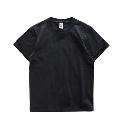 American 230g Heavy Cotton Short-sleeved T-shirt Men's and Women's Shoulder Pure White Bottoming Shirt 2025 New Clothes Summer