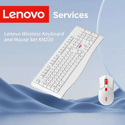 Lenovo Wireless Keyboard and Mouse Combo Full-Size 104 Key Quiet Office Set with Silent Click Compact USB Receiver - product