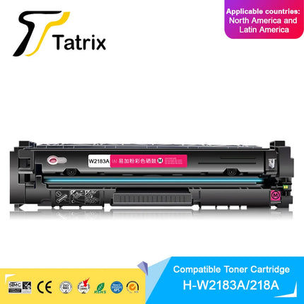 Tatrix Compatible Toner Cartridge 218A W2180A W2181A W2182A W2183A For HP HP Color LaserJet Pro 3201dw MFP 3301fdw Printer