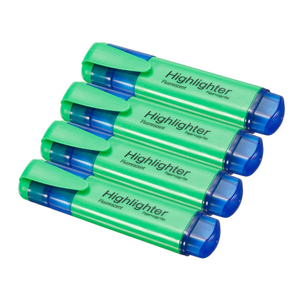4/6Pc Highlighter Fluorescent Pen Broad Tip Writing Marker Pens for Art Drawing Doodling Marking Office Stationery School Supply