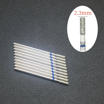 10 Piece Nail Milling Cutter Set Diamond Electric Nail Enhancement Drill Nail Drill Corner Cleaning Drill Burr Accessories Tool