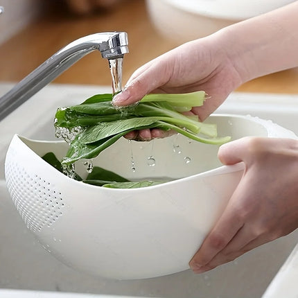 1 Piece Of Rice Drainage Basket Rice Filter Fruit And Vegetable Drainage Sieve Kitchen Supplies Small Tools - product image f