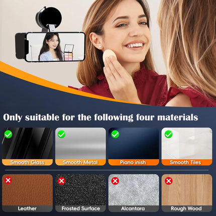 Phone Mount Vacuum Magnetic Phone Holder for Car,360 Adjustable Vacuum Magnetic Phone Holder,Magnet Car Mount for All Smartphone