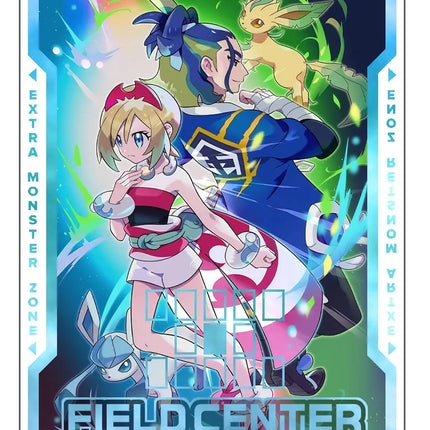 Pokemon Anime Game Card Field Center Cards Tcg Ip Masquerena Cynthia Lillie Reshiram Zekrom Kyurem Acrylic Card Partition Gift
