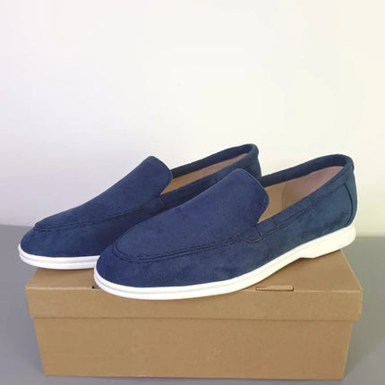 Luxury Mens Suede Leather Loafers 2026 Classic Brand Breathable Slip-On Casual Driving Shoes Moccasins for Men