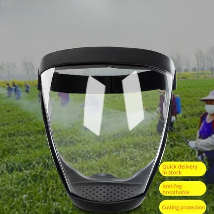 Full Face Shield Antifog Protection Cover Transparency Protective Mask With Filters For Motorcycle Cycling Dusting Mask Kitchen