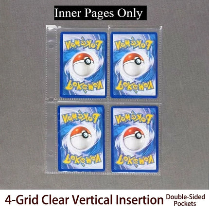 Pokemon 4or9 Pocket Card Album Binder Pokemon Verzamelmap 400or900 Capacity Trading Card Storage BookPU Cover Cartoon Gift