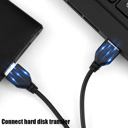 USB Male To USB Male Dual USB2.0 Extension Cable For Radiator Hard Disk Webcom Camera Laptop USB Date Transmission Extender Cord