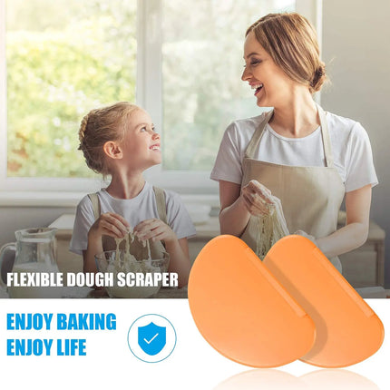 Flexible Kitchen Scraper Dough Cutter Pastry Spatula Pizza Bread Cake Icing Fondant Baking Mixing Decoration Tool for Home Use
