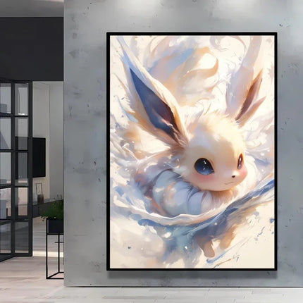 Stylish Pokemon Umbreon Decorative High Quality Canvas Painting Available in Multiple Sizes Suitable for Different Home Spaces