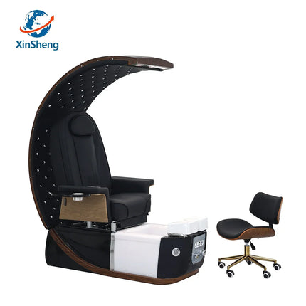 XinSheng Pedicure Chair Salon Chairs SPA Furniture Back Massage Chair Pedicure Stool Nail Sofa Couch Foot Bath Foot Soaking