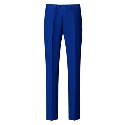 M-6XL Men's Fashion Boutique Solid Color Formal Business Suit Trousers Groom Wedding Dress Men Casual Suit Pants