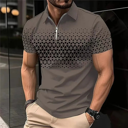 Men's Polo Shirts Golf Shirt Button Up Breathable Quick Dry Moisture Wicking Short Sleeve Mans Clothes Summer Tennis Sportswear
