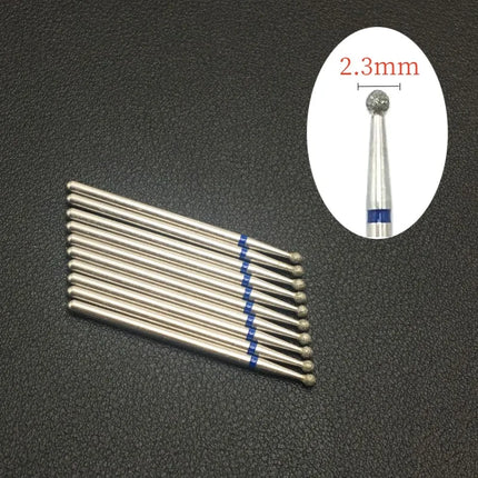 10 Piece Nail Milling Cutter Set Diamond Electric Nail Enhancement Drill Nail Drill Corner Cleaning Drill Burr Accessories Tool