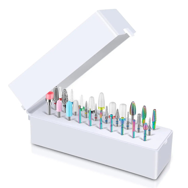 30Pcs Nail Drill Bits Ceramic Diamond Cuticle Efile Carbide Remover for Home Salon Acrylic Gel Nail - product image 2