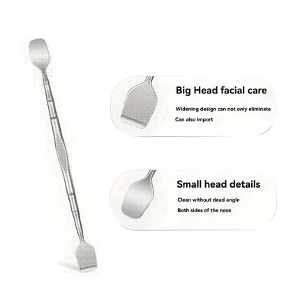 1Pcs Double-Ended Blackhead Remover: Facial Pore Cleanser, Exfoliator, and Massage Tool for Smooth Skin
