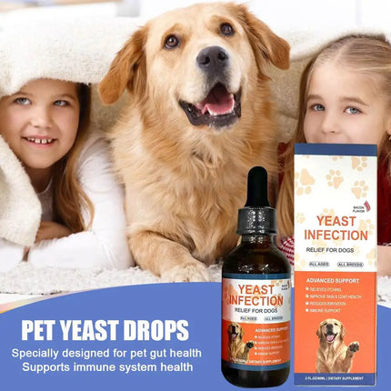 60ml Pet Yeast Drops for Dogs And Cats - Supports Gut Health Nutrient Absorption And Enhances Overall Quality of Life