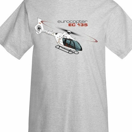 EC135 Light Utility Helicopter T-Shirt 100% Cotton O-Neck Summer Short Sleeve Casual Mens T-shirt Size S-3XL
