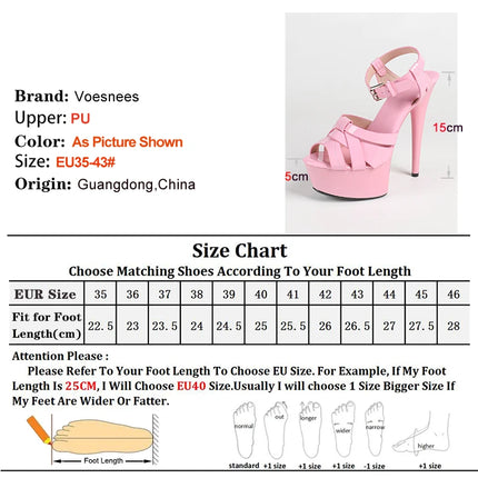 New Summer Pink Women Sandals Thin Heels 15cm Platform 5cm Cross Straps Ankle Buckle Round Toe Ladies Pumps Stiletto Party Shoes