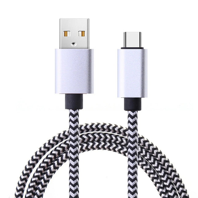 USB USB-C Cable Date Sync 2.4A Fast 1M 2M 3M Charging Nylon Braided Wire Charger Cable For Samsung Huawei Android - product i