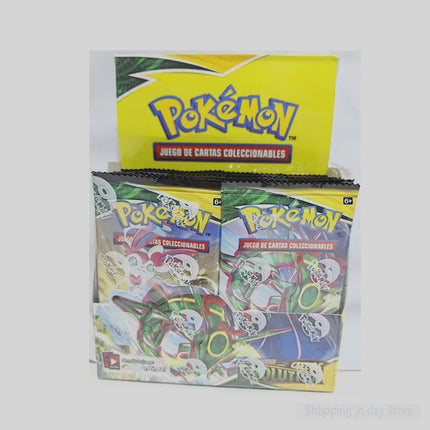 90/180/360Pcs English French Spanish Carta Karten Pokemon Cards Sun Moon Evolutions Booster Box Collectible Tradiner child Card