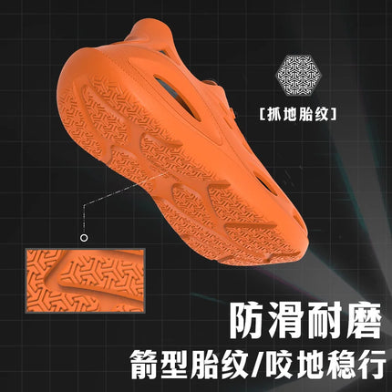Trendy Men's Sandals Outdoor Wear Thickened Anti-slip Wear-resistant Fashion EVA Moulded Couples Clog Shoes Wholesale