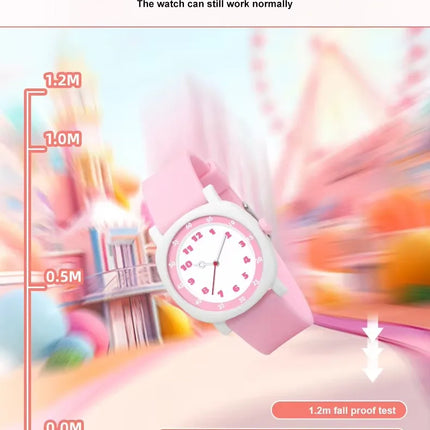 OHSEN Kids Sport Watches 30M Waterproof Pink Silicone Quartz Wristwatch Children Watch For Boys Girls Gifts