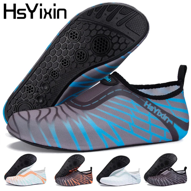 Aqua Shoes Madam, Men's Beach Swimming Water Sports Socks Barefoot Sneakers Fitness Yoga Swimming Surfing Canyon-Walking Shoes