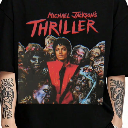 2026 Michael Jackson Graphic Tshirt Mens Womens Cotton Tees Ummer Casual Short Sleeve Round Neck Clothing Loose Tops Trend