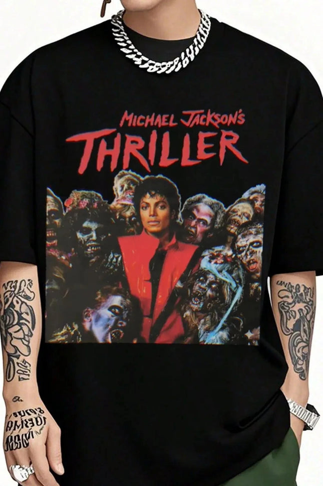 2026 Michael Jackson Grafik T-Shirt Herren Damen Baumwolle T-Shirts Sommer Casual Kurzarm Rundhals Kleidung Lose Oberteile Trend