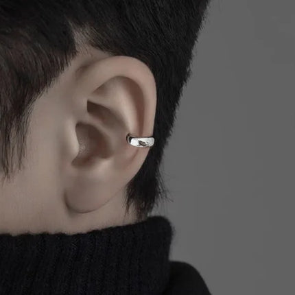 1 PC Korean Punk Stainless Steel No Pierced Pop Ear Clip Earrings for Men Women Trend Jewelry Party Gift
