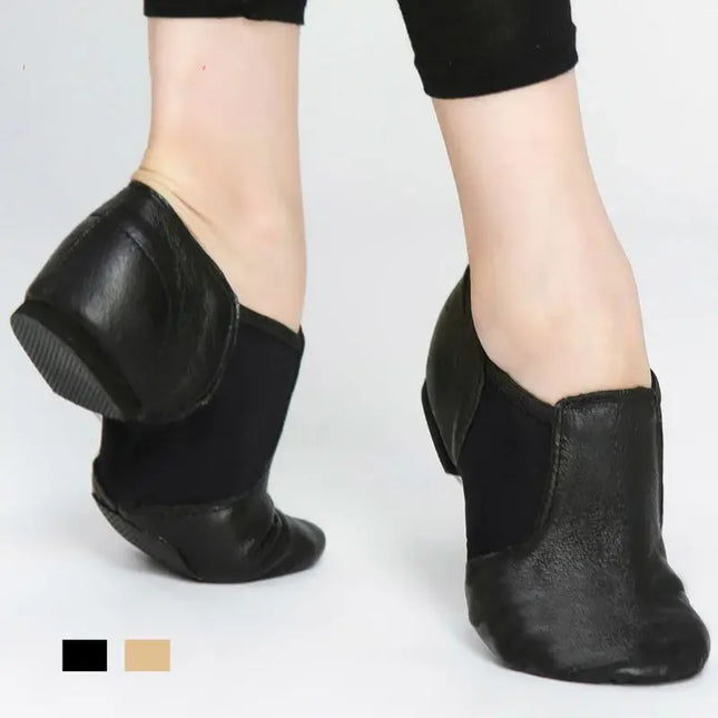 Genuine Leather  Jazz Dance Shoes For Men And Women Salsa Dance  Shoes Neo arch slip on Jazz shoes Ballet Belly