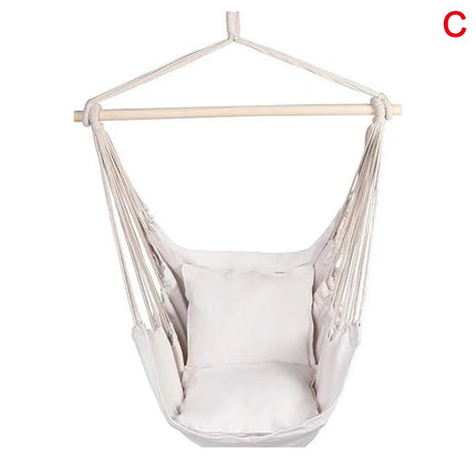 Outdoor Thicken Canvas Hammock Home Garden Leisure 1 Person Swing Chair Camping Hunt Rest Stripe Hanging Bed Chair