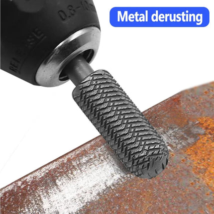 5Pcs Complete models Double Cut Rotary Rasp File Set 6mm Shank Super Hard Steel File For Woodworking Metal Grinding