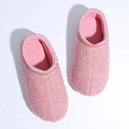 Litfun Soft Women Slippers Winter Warm Fashion Casual Slippers Outdoor Wear-resistant Rubber Sole Shoes Indoor Flat Women Shoes